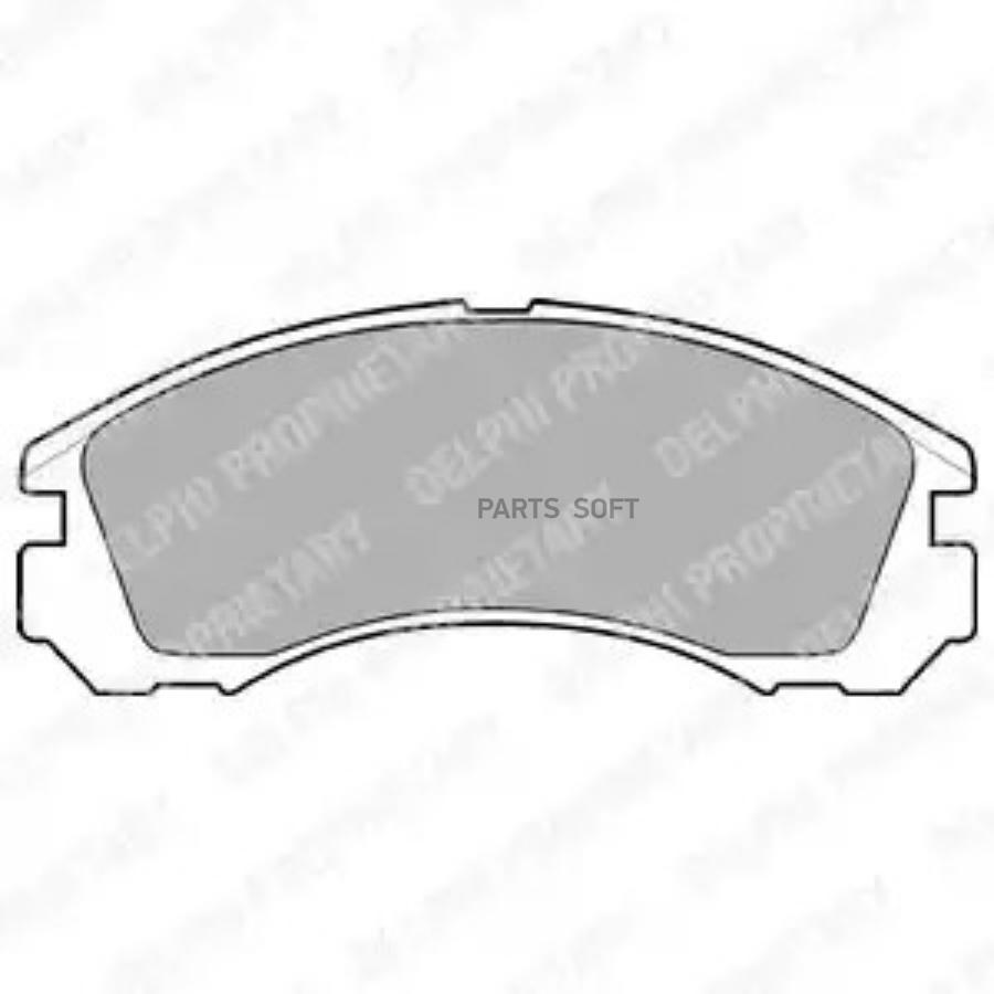 

Колодки дисковые п. mitsubishi galant 2.0/2.5/2.4gdi 89> Lp871
