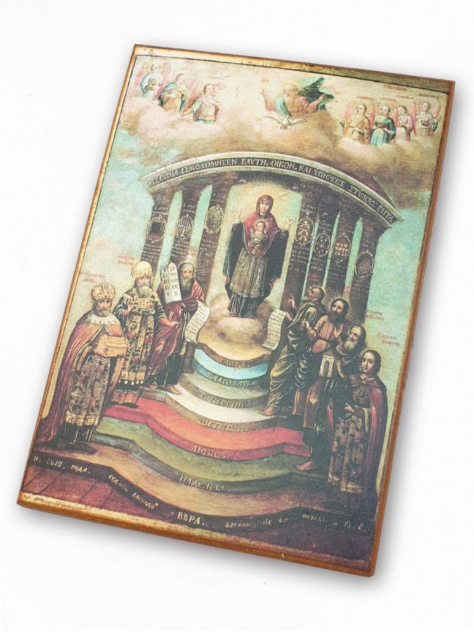 

Икона София Премудрость Божия (Киевская), под старину, 15х21 см