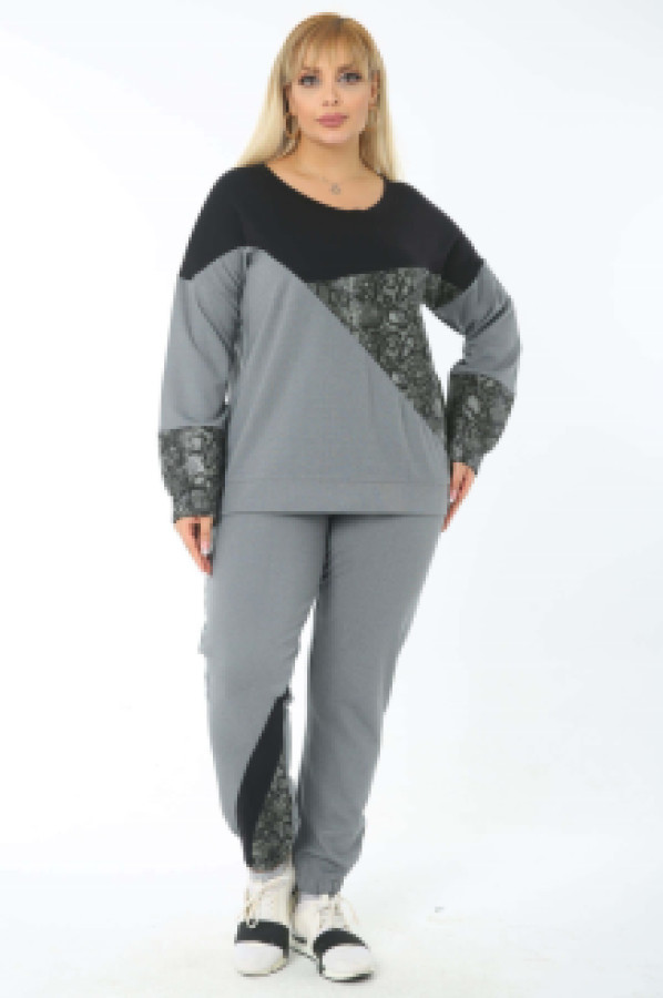 

Костюм женский Mooixxl 1065 серый 48-50 (доставка из-за рубежа), 1065