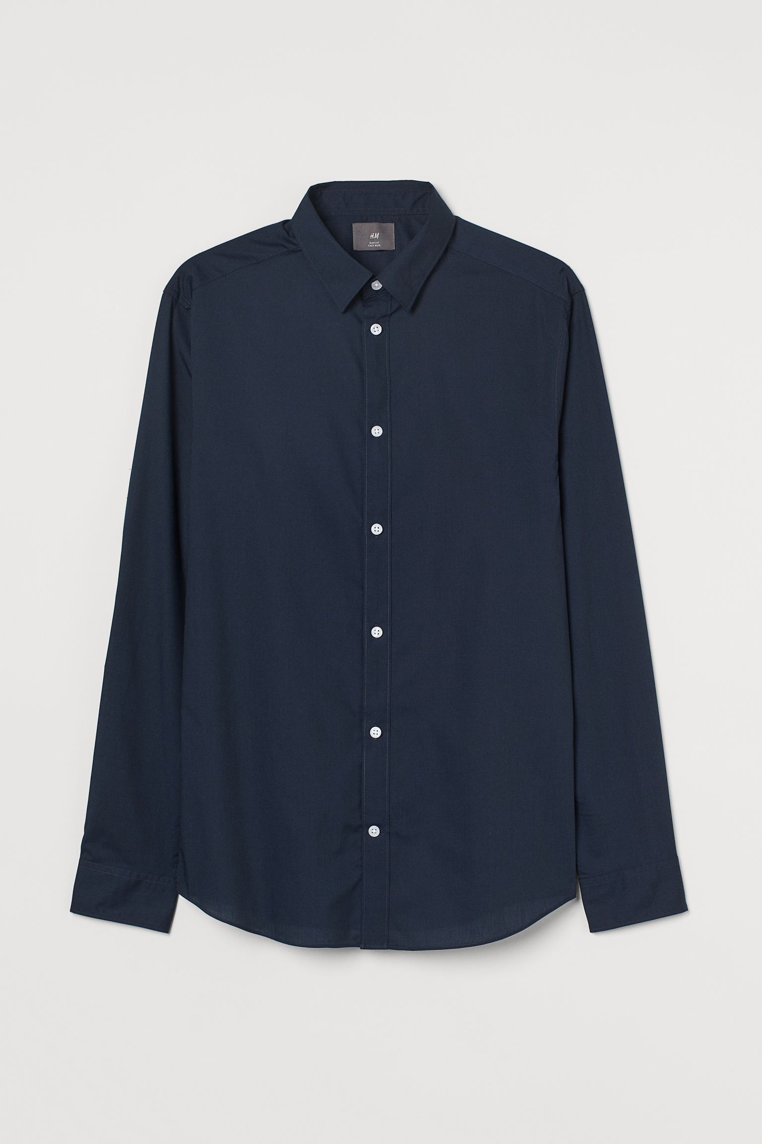 

Рубашка мужская H&M 976709006 синяя L (доставка из-за рубежа), Синий, 0976709006