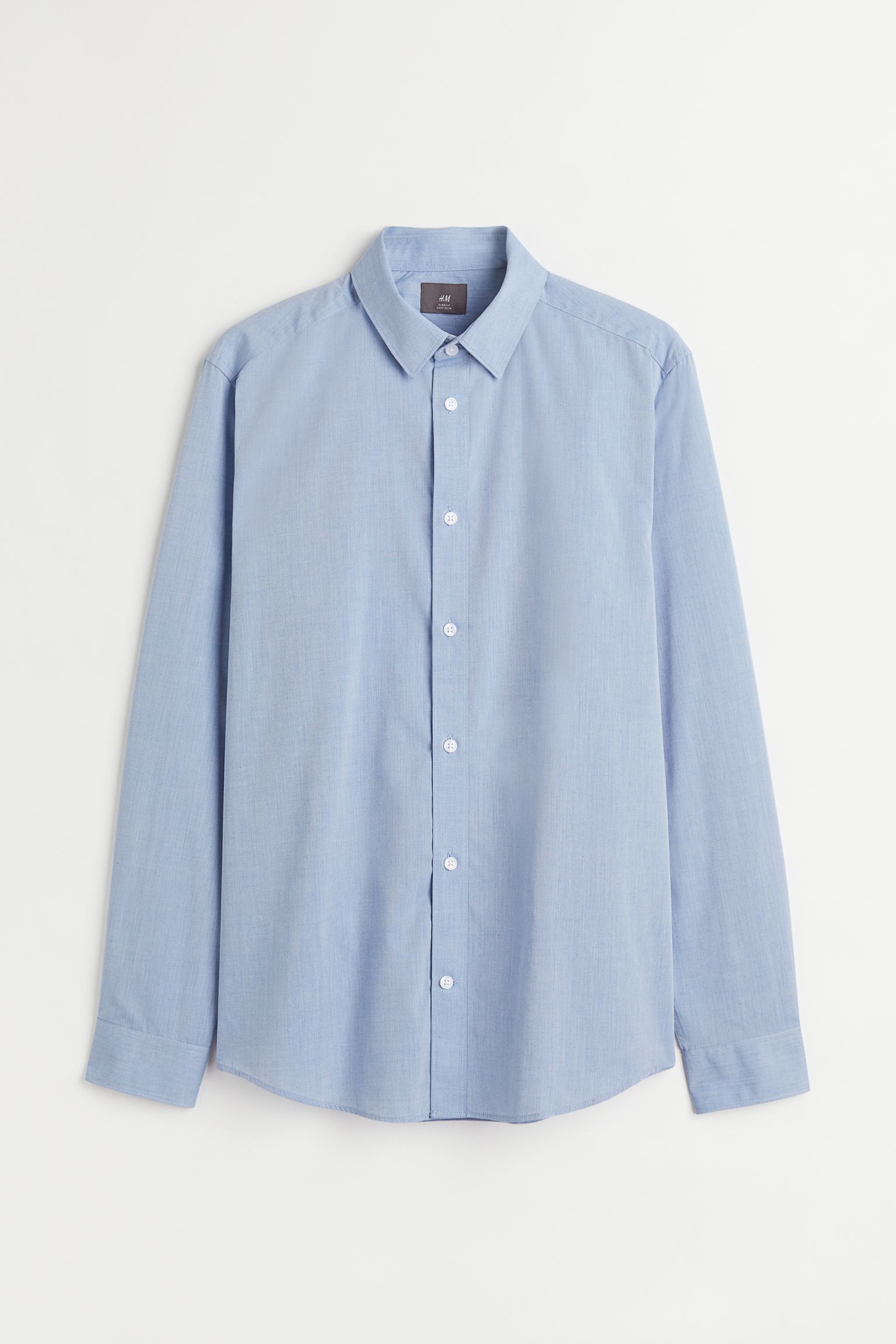 Рубашка мужская H&M 976709008 голубая XL (доставка из-за рубежа)