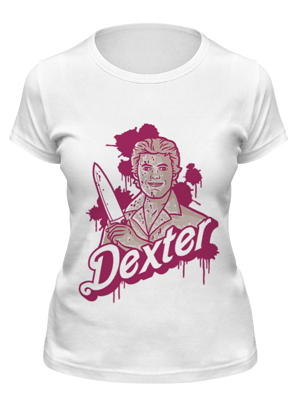 

Футболка женская Printio Dexter белая S, Белый, Dexter