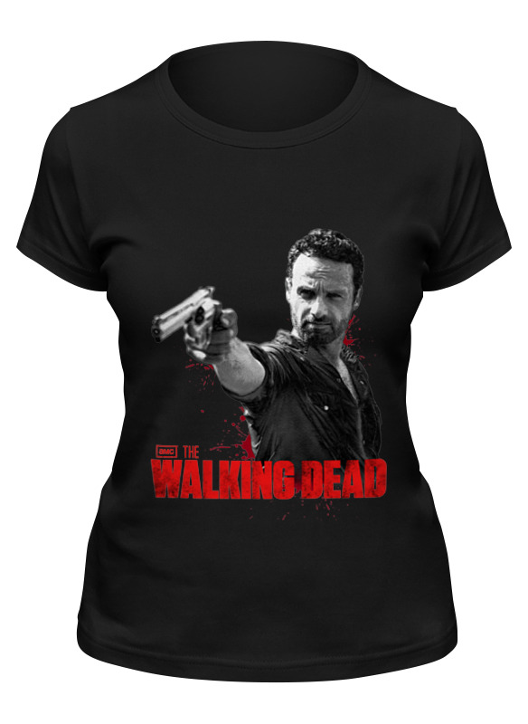 

Футболка женская Printio Walking dead черная S, Черный, Walking dead