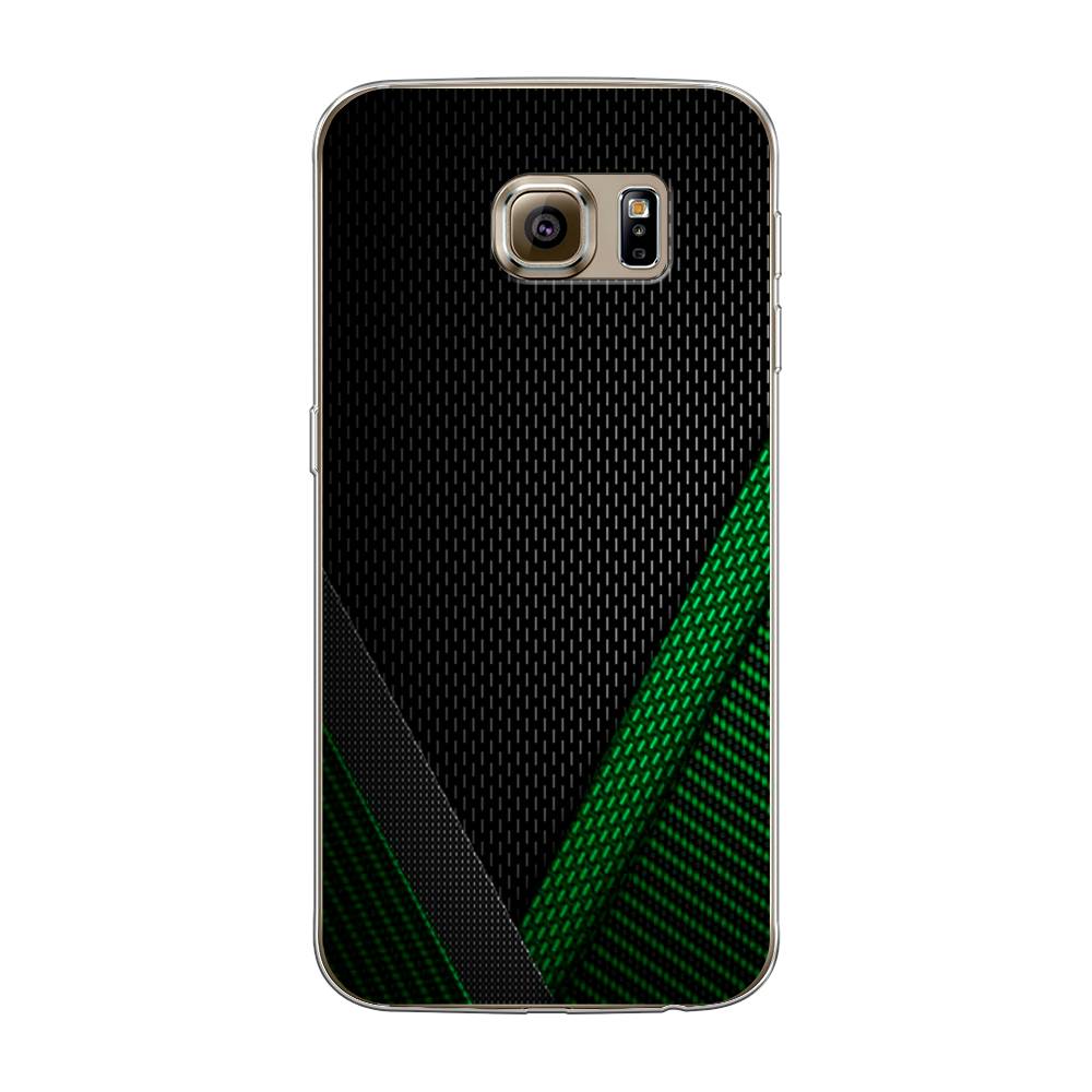 

Чехол Awog на Samsung Galaxy S6 "Зеленый карбон", Черный;зеленый, 24350-3