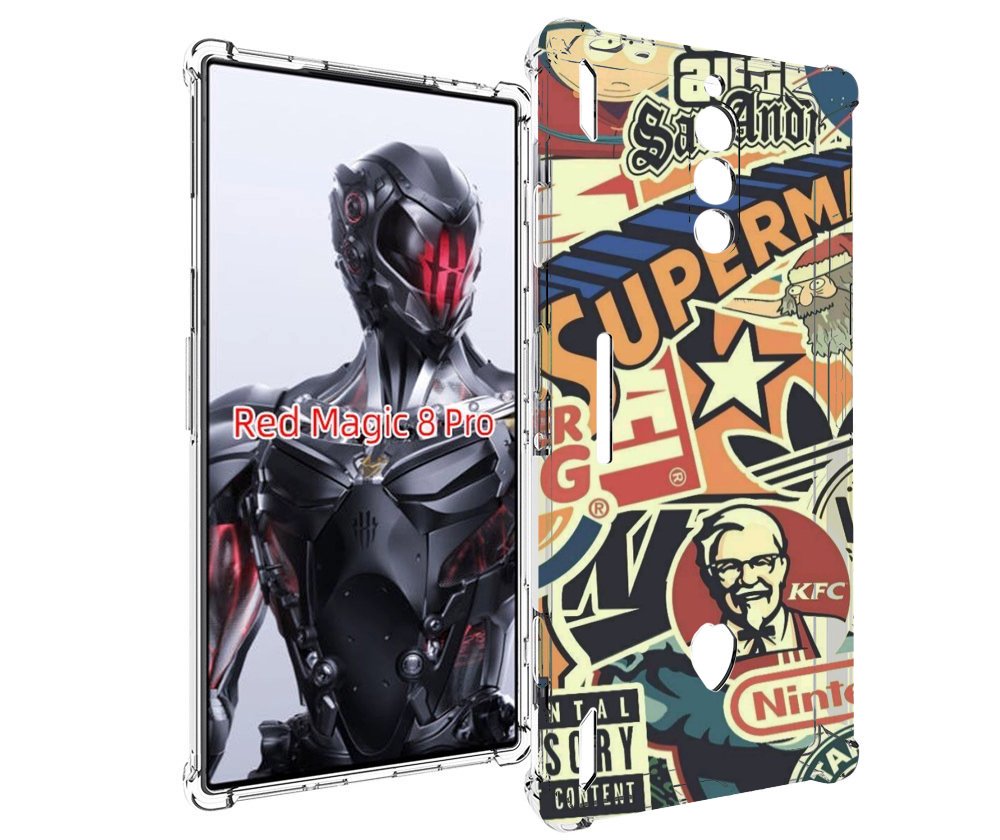 

Чехол MyPads Лейблы-на-постере для ZTE Nubia Red Magic 8 Pro / Red Magic 8 Pro Plus, Tocco