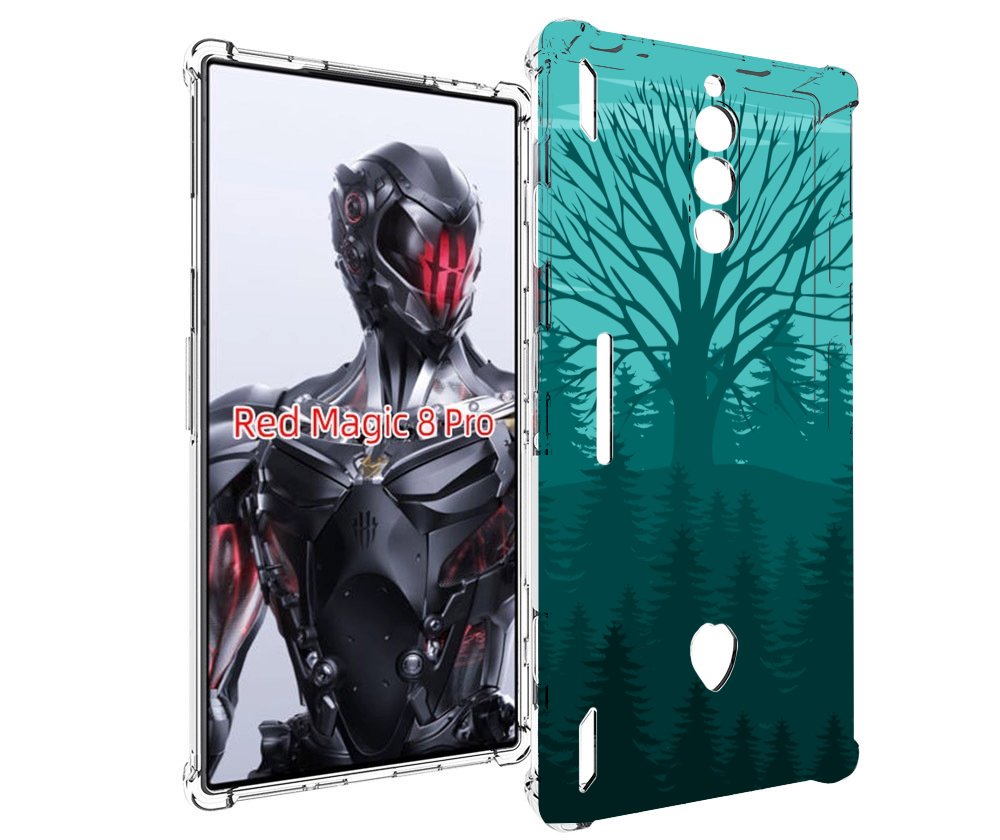 Чехол MyPads Лес для ZTE Nubia Red Magic 8 Pro / Red Magic 8 Pro Plus