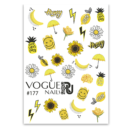 

Набор Vogue Nails Слайдер-дизайн №177, 2 шт.