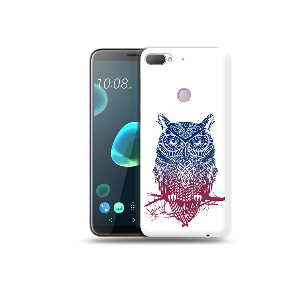 

Чехол MyPads Tocco для HTC Desire 12 Plus хиппи сова, Прозрачный, Tocco