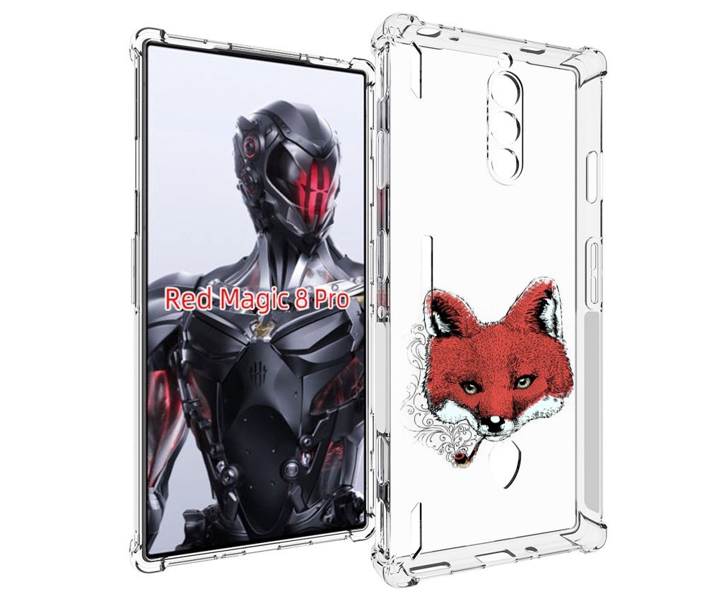 

Чехол MyPads Лис с трубкой для ZTE Nubia Red Magic 8 Pro / Red Magic 8 Pro Plus, Tocco