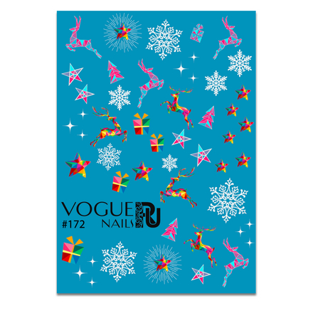 

Набор Vogue Nails Слайдер-дизайн №172, 2 шт., Разноцветный