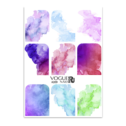 

Набор Vogue Nails Слайдер-дизайн №209, 2 шт., Разноцветный