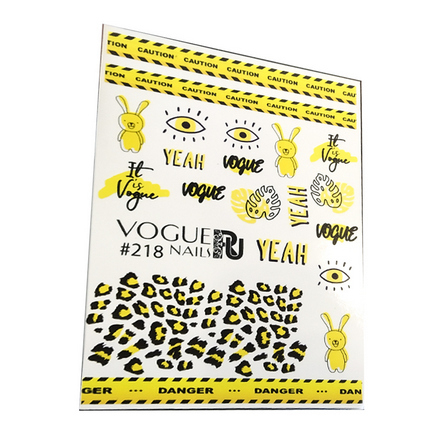 

Набор Vogue Nails Слайдер-дизайн №218, 2 шт., Разноцветный