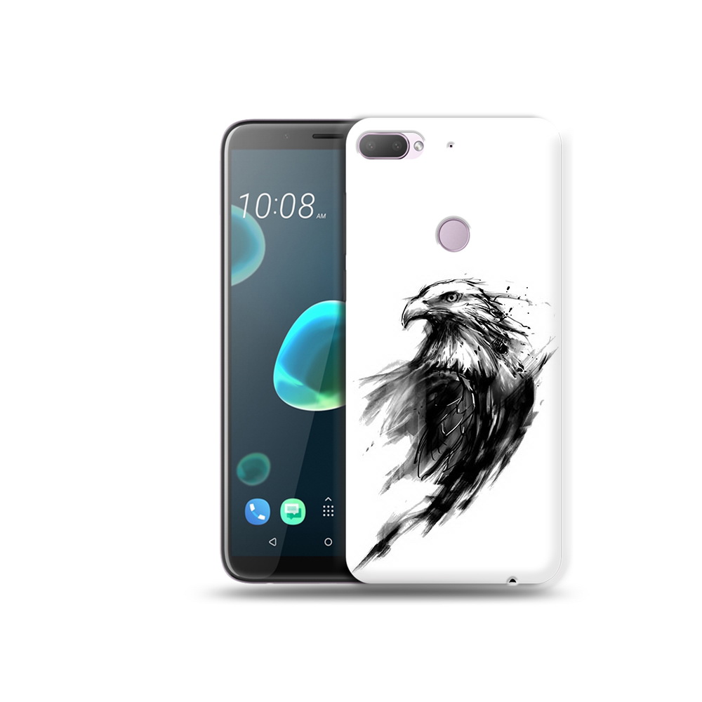 

Чехол MyPads Tocco для HTC Desire 12 Plus чб птица, Прозрачный, Tocco
