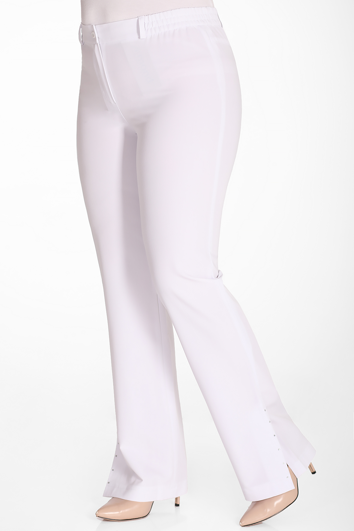 

Брюки женские AlmondShop ALMOND 81-79-21.С1 белые 56 RU, Белый, ALMOND 81-79-21.С1