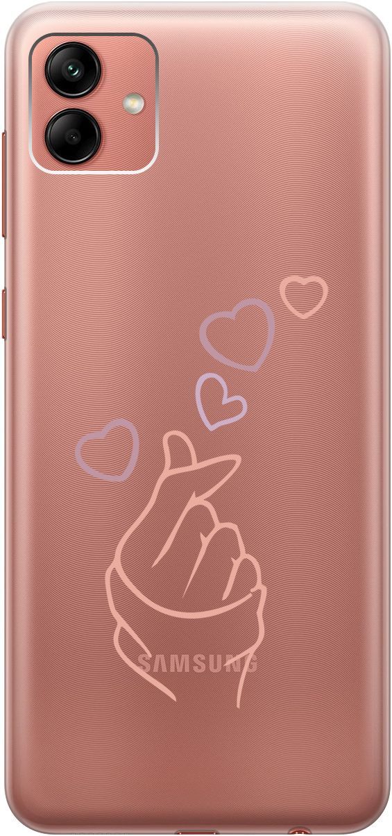 Силиконовый чехол на Samsung Galaxy A04 с 3D принтом 