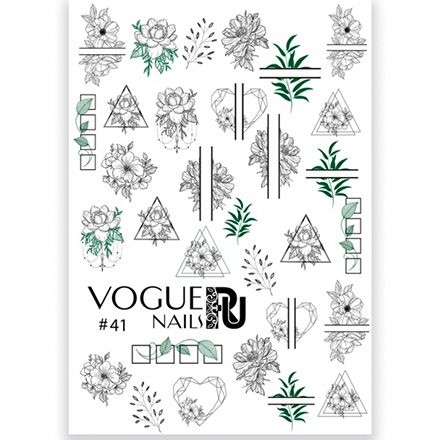 

Набор Vogue Nails Слайдер-дизайн №41, 2 шт., Разноцветный