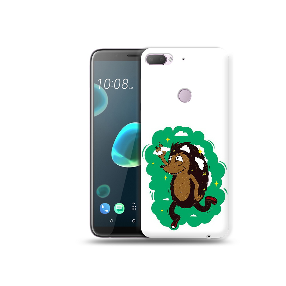 

Чехол MyPads Tocco для HTC Desire 12 Plus Ежик в облаках, Прозрачный, Tocco