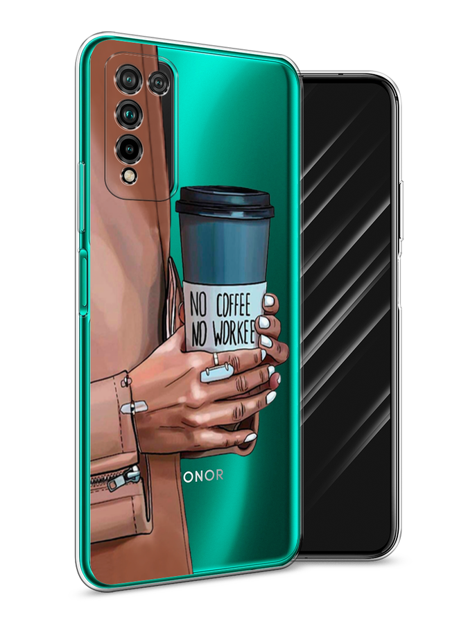 

Чехол Awog на Honor 10X Lite "No coffee", Коричневый;серый, 6104650-7