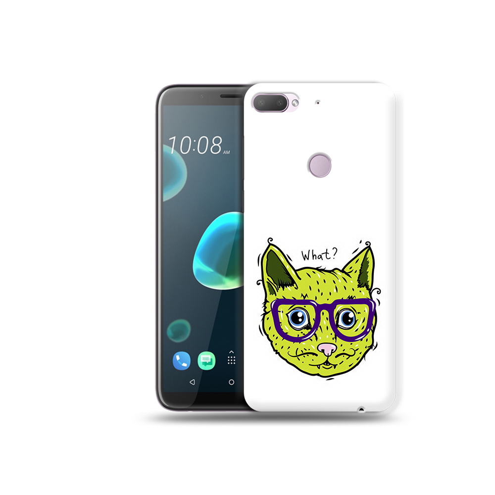 

Чехол MyPads Tocco для HTC Desire 12 Plus Зеленый кот, Прозрачный, Tocco