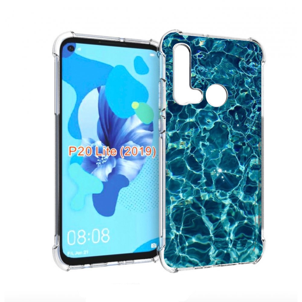 

Чехол бампер MyPads красивая голубая вода для Huawei P20 Lite (2, Прозрачный, Tocco