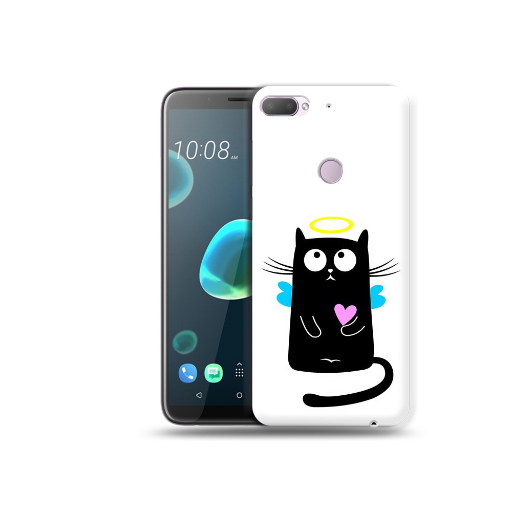 

Чехол MyPads Tocco для HTC Desire 12 Plus Кот ангелок, Прозрачный, Tocco