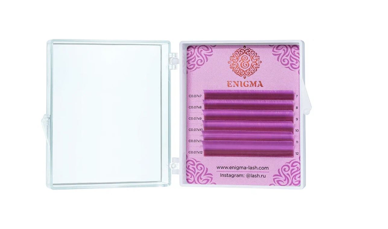 

Ресницы Enigma цветные мини 0,10 C 7-12 мм Lavender 6 линий, Фиолетовый