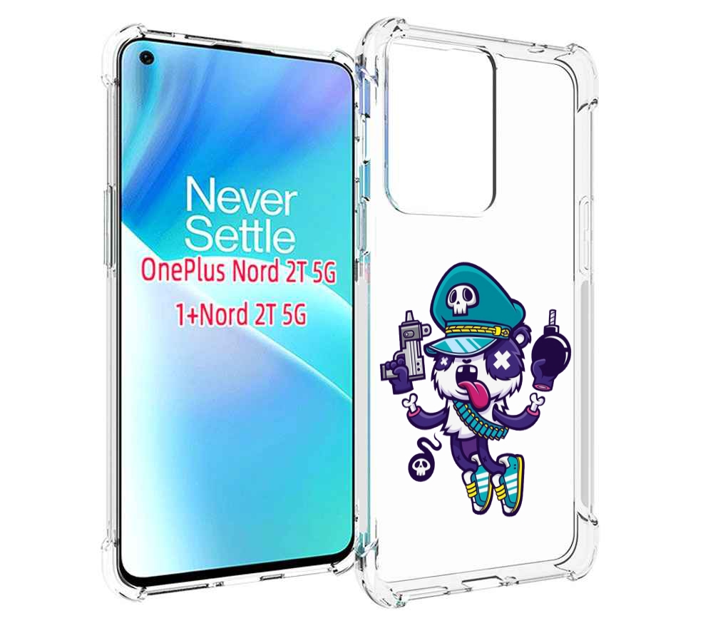 

Чехол MyPads персонаж с пистолетом и бомбочкой для OnePlus Nord 2T, Прозрачный, Tocco