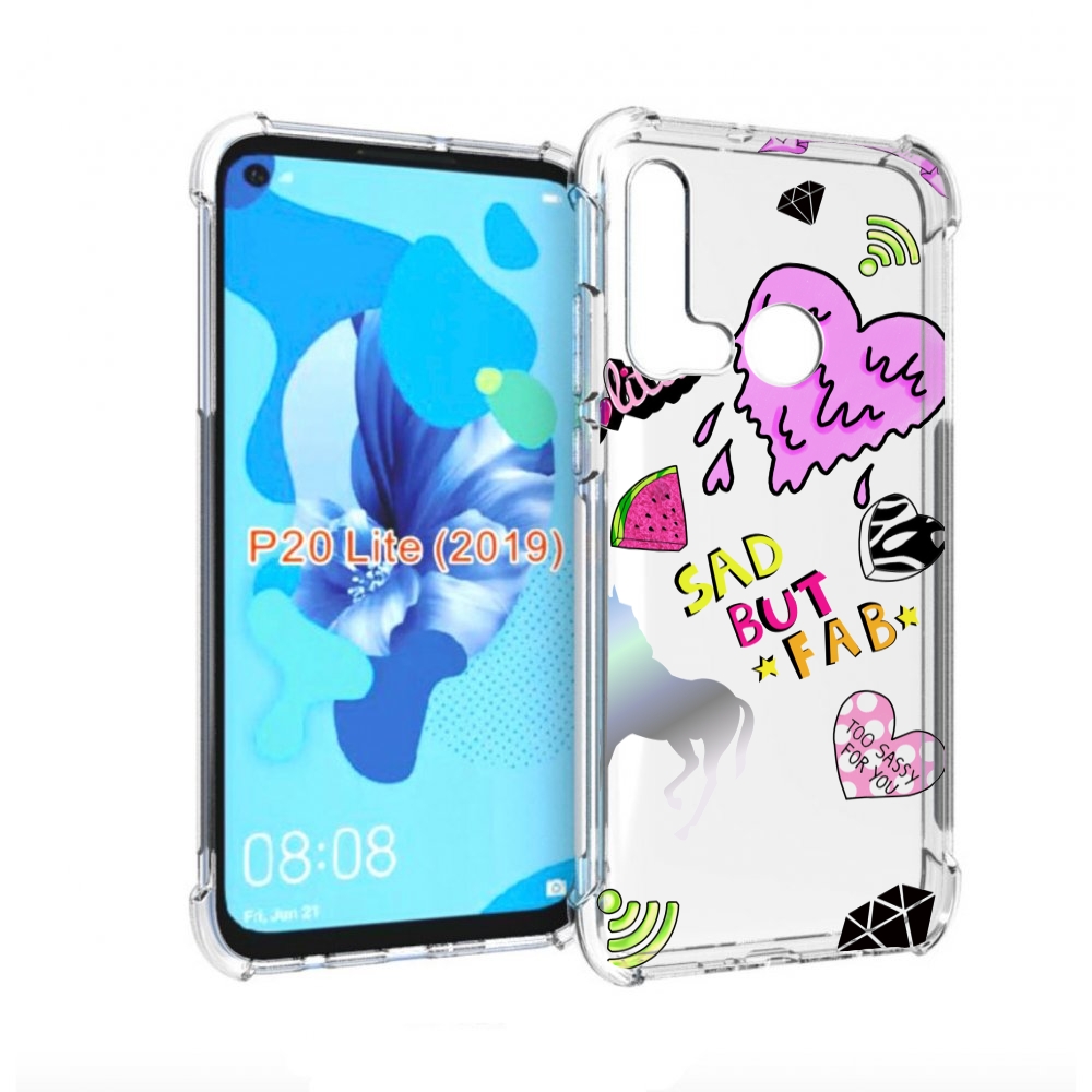 

Чехол бампер MyPads красивые-смайлики для Huawei P20 Lite (2019), Прозрачный, Tocco