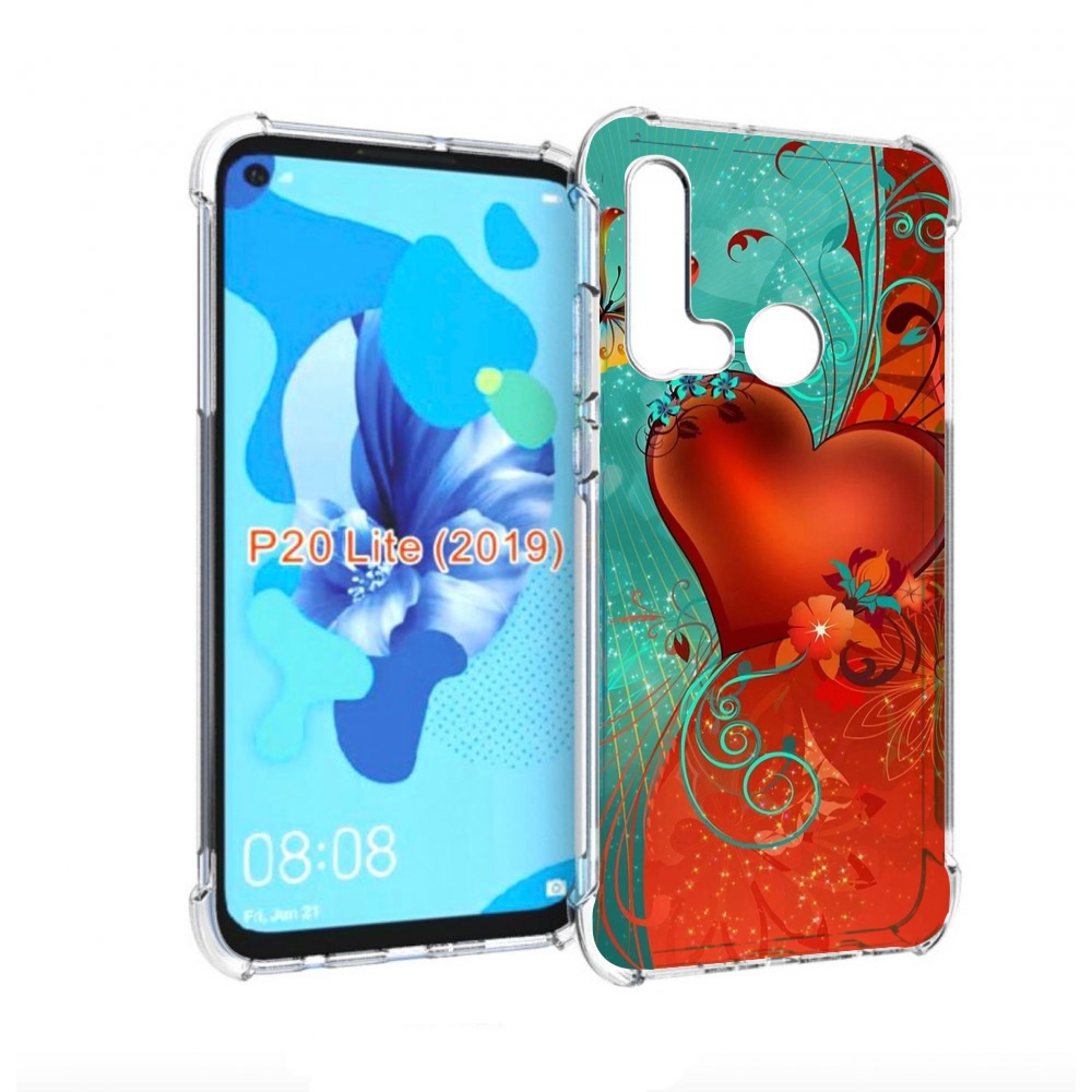 

Чехол бампер MyPads красивые-яркие-сердечки для Huawei P20 Lite, Прозрачный, Tocco