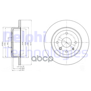 

Тормозной диск DELPHI комплект 1 шт. BG4244