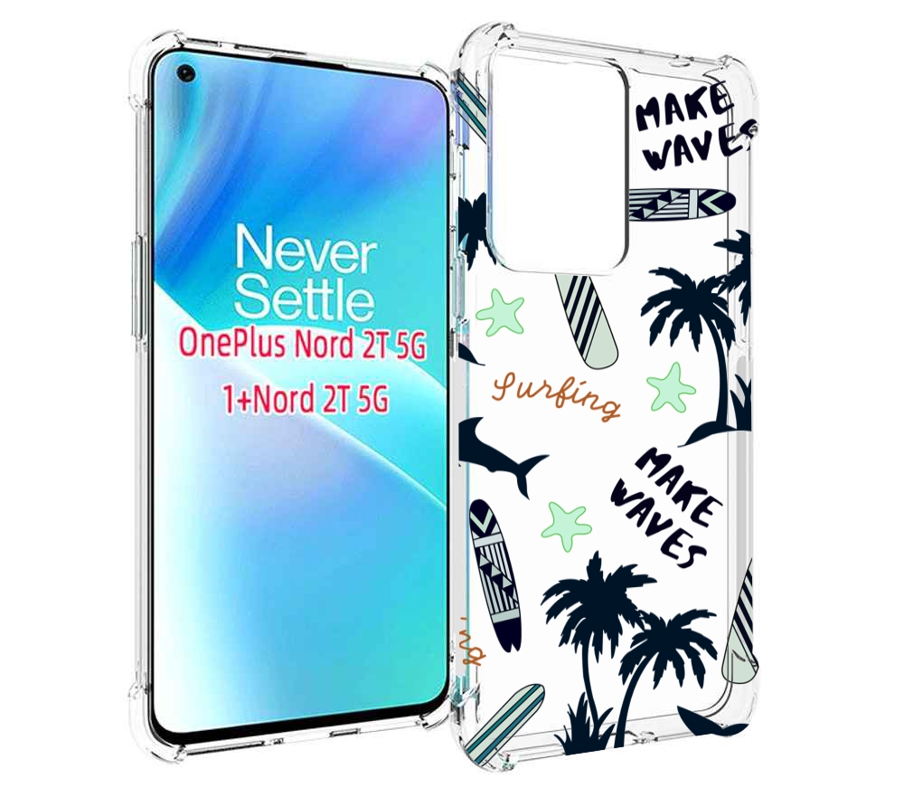 

Чехол MyPads пляжная-тематика для OnePlus Nord 2T, Прозрачный, Tocco
