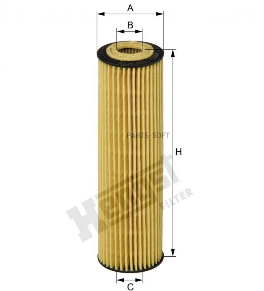 

Фильтр Масл.Mercedes W204/W212/C207 1,8 2007=> Hengst арт. E207HD221