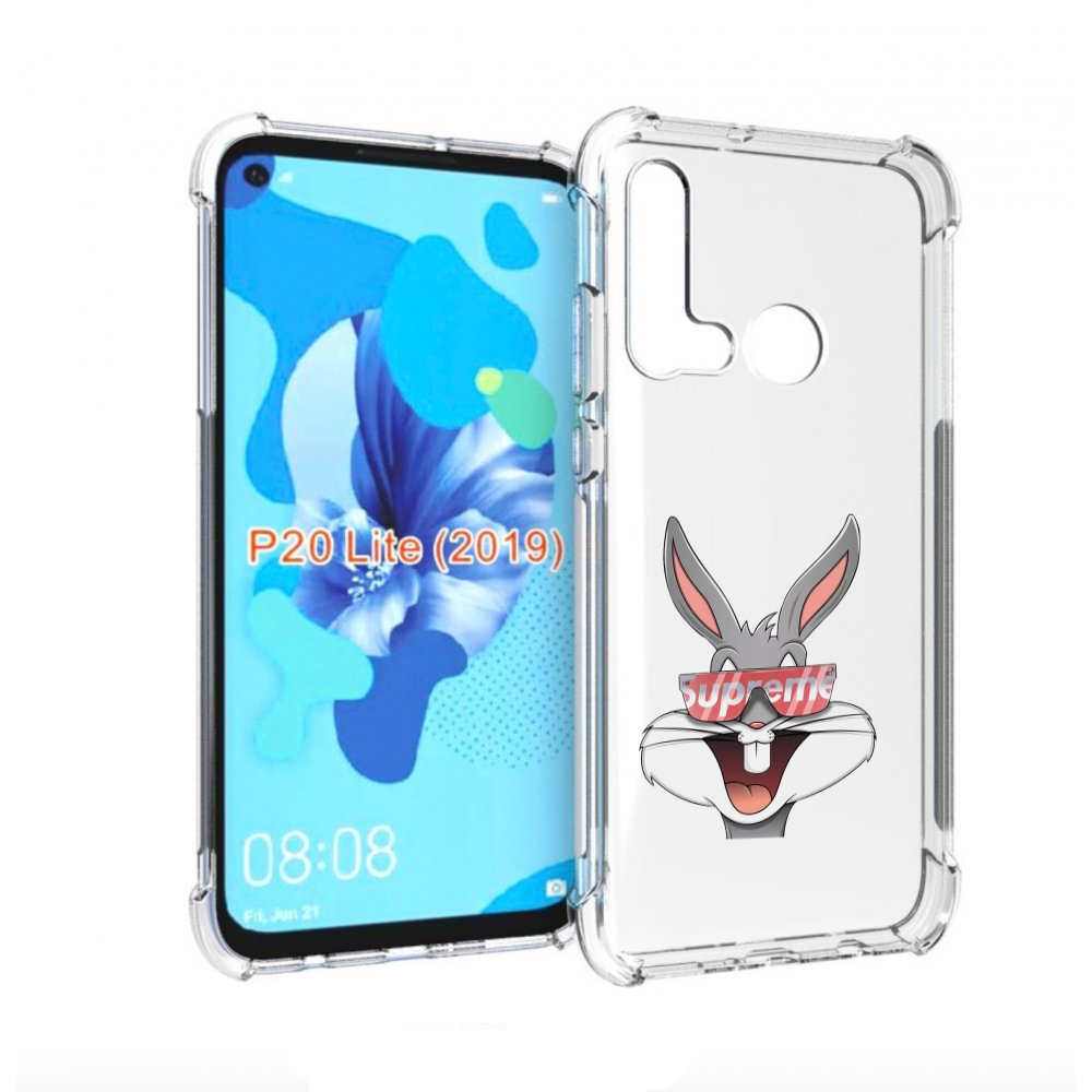 

Чехол бампер MyPads крутой-заяц для Huawei P20 Lite (2019), Прозрачный, Tocco
