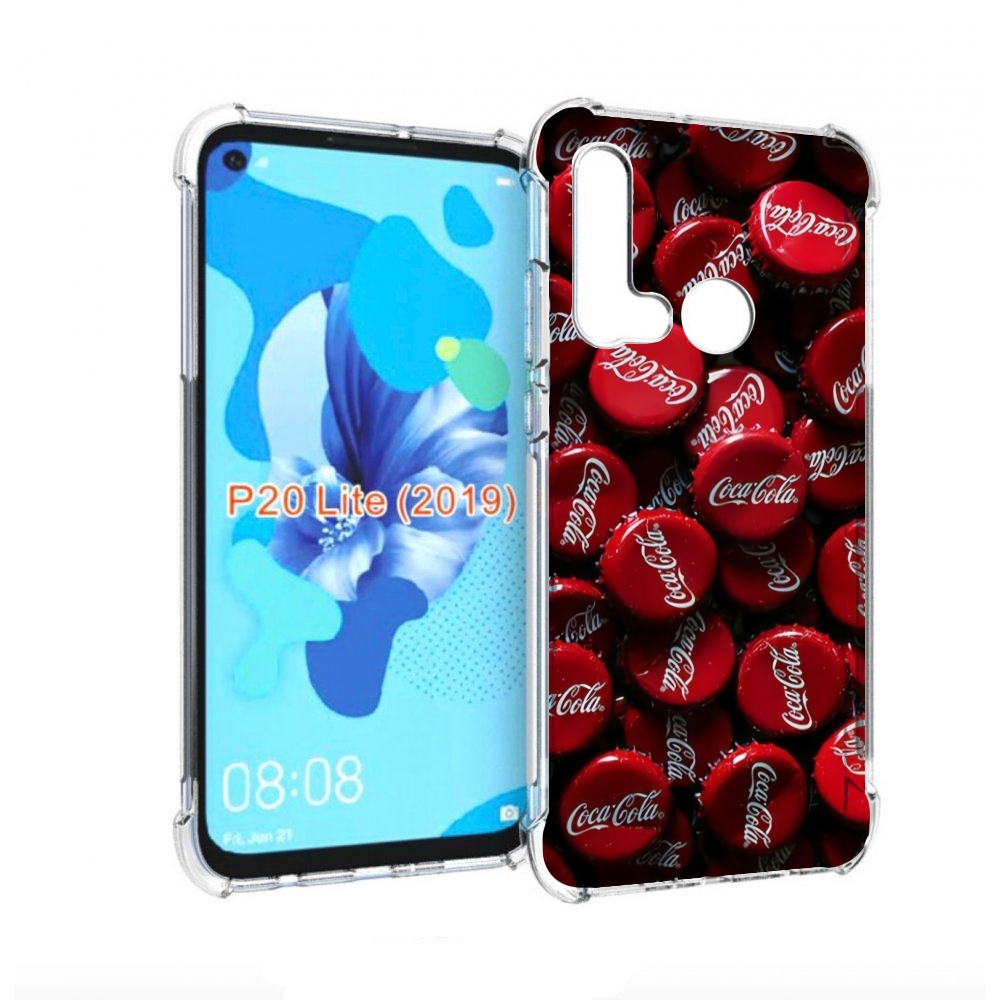 

Чехол бампер MyPads крышки от кокаколы для Huawei P20 Lite (2019, Прозрачный, Tocco