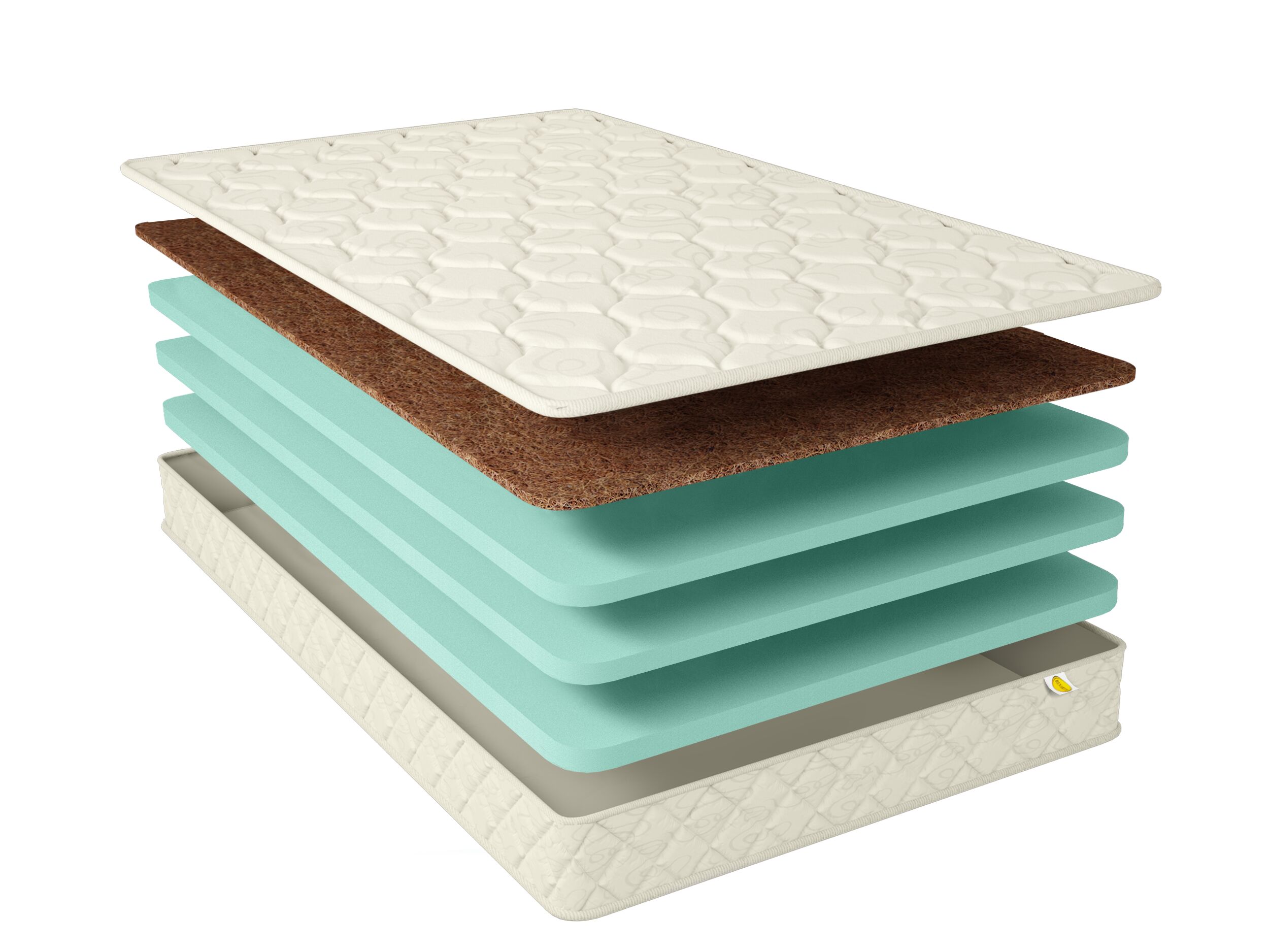 

Матрас Benartti Mix Hard 125х185, Белый, Mix Hard