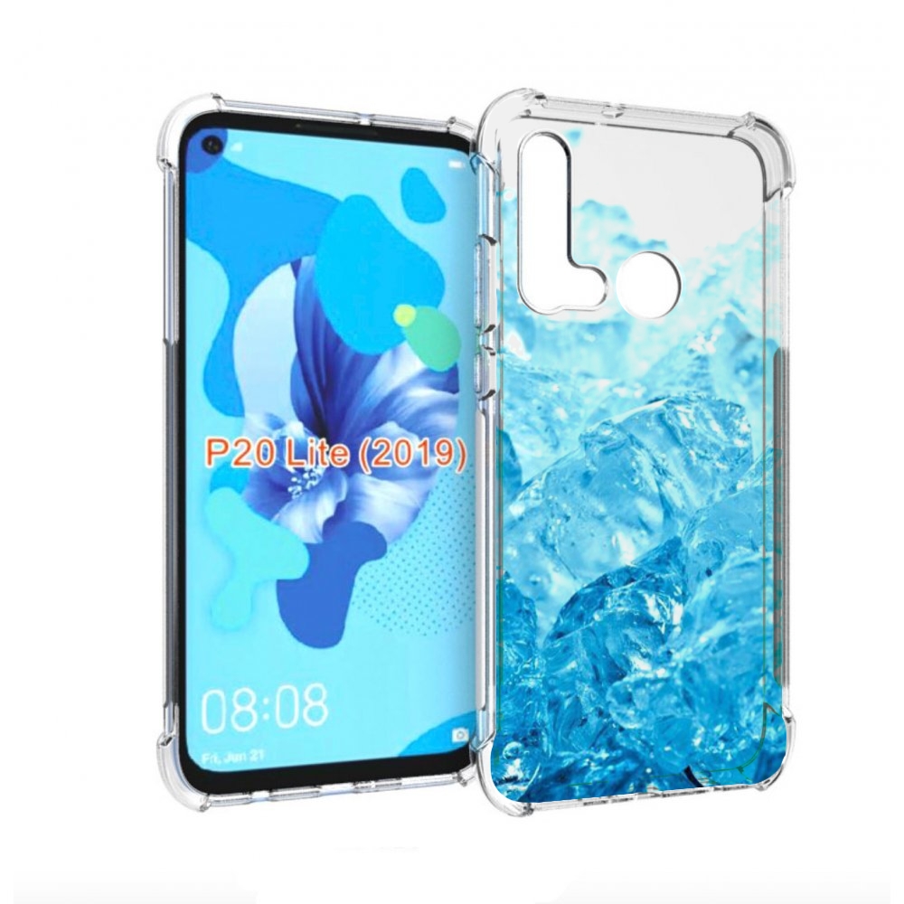 

Чехол бампер MyPads кусочки-льда для Huawei P20 Lite (2019), Прозрачный, Tocco