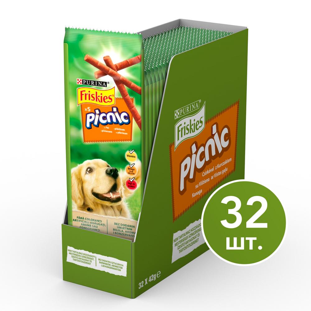 фото Лакомство для собак friskies picnic, палочки, курица, 42г, 32 шт