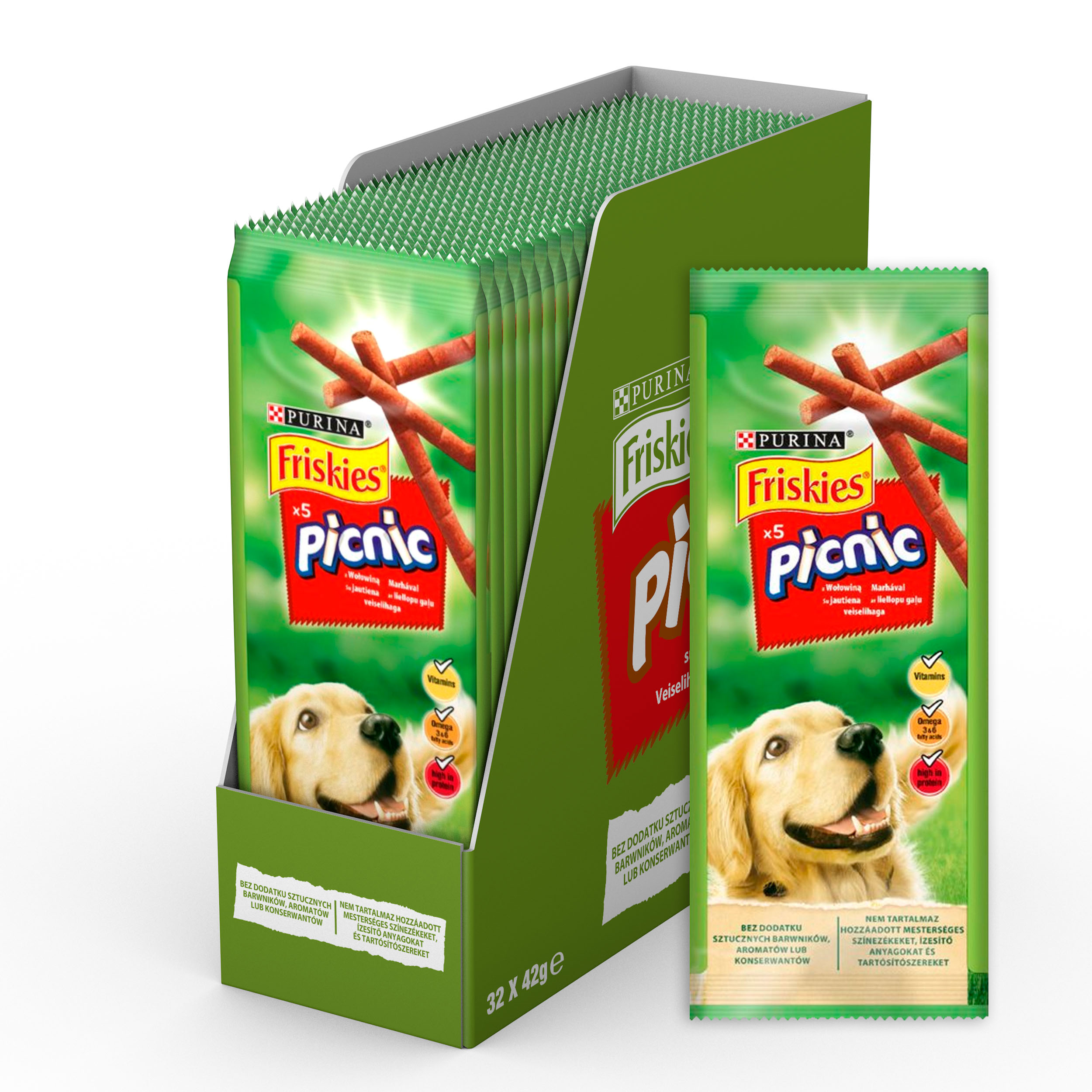 фото Лакомство для собак friskies picnic, палочки, курица, 42г, 32 шт