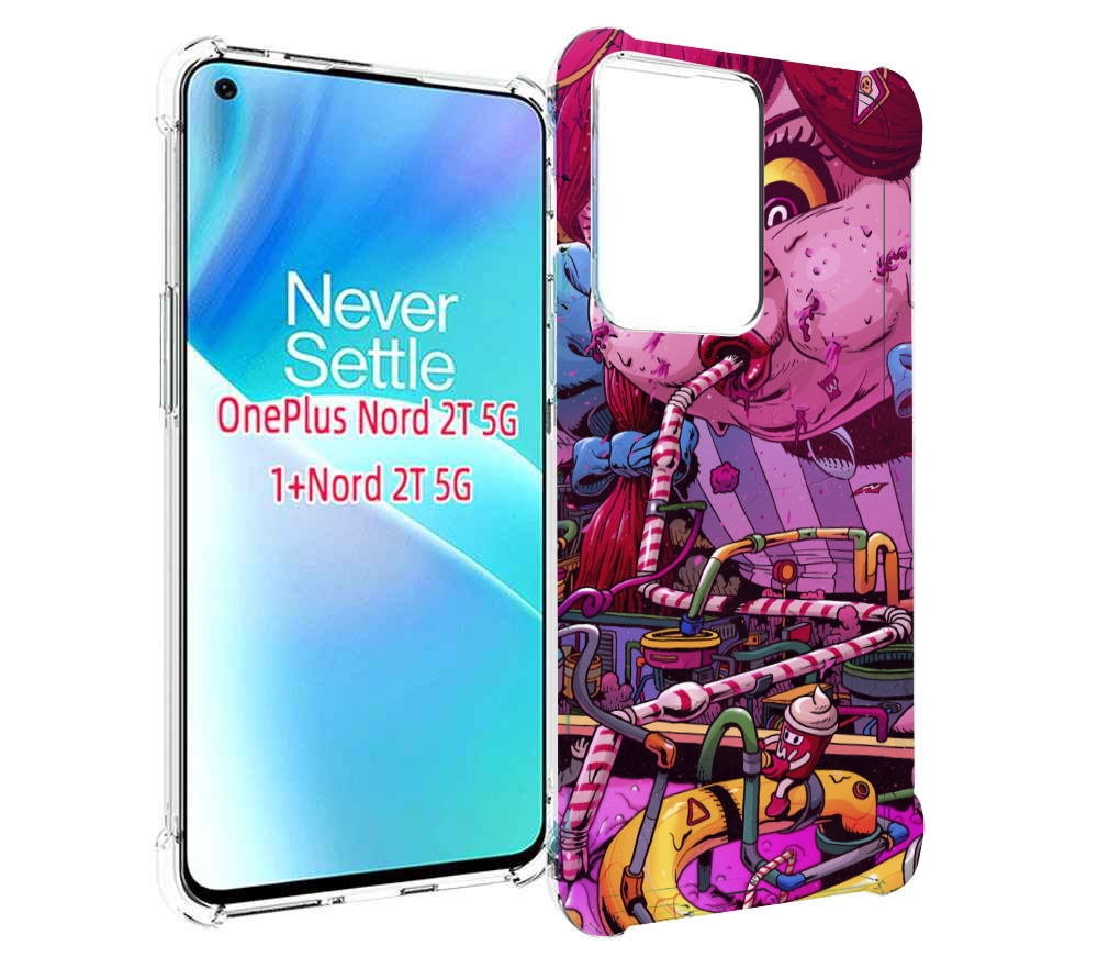 

Чехол MyPads прикольная сладкая картинка для OnePlus Nord 2T, Прозрачный, Tocco