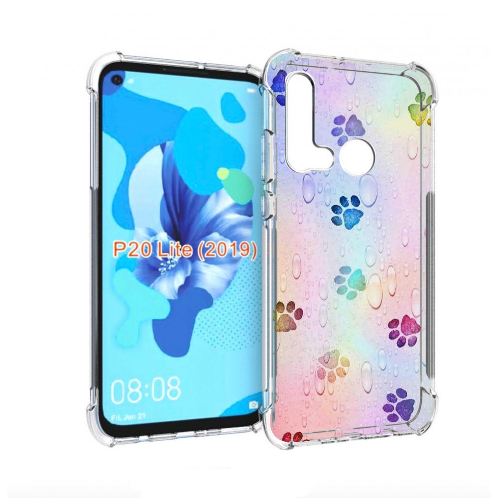 

Чехол бампер MyPads лапки для Huawei P20 Lite (2019), Прозрачный, Tocco