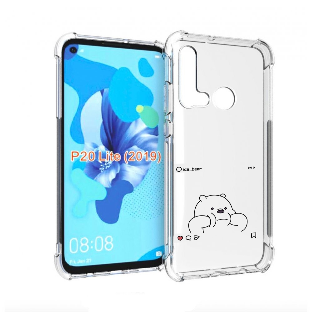 

Чехол бампер MyPads ледяной-медведь для Huawei P20 Lite (2019), Прозрачный, Tocco
