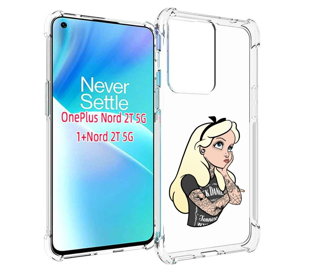 

Чехол MyPads принцесса-в-татуировках женский для OnePlus Nord 2T, Прозрачный, Tocco