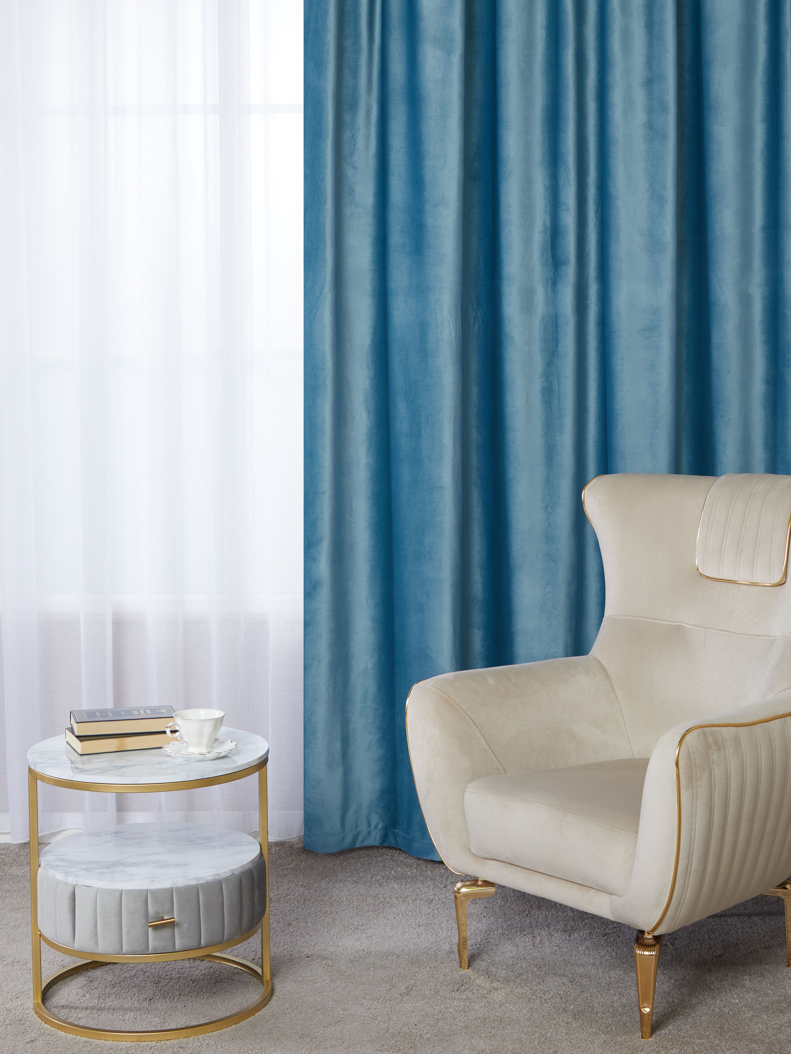 

Штора A&H Бархат 200x270 см на шторной ленте, 2velvet-1