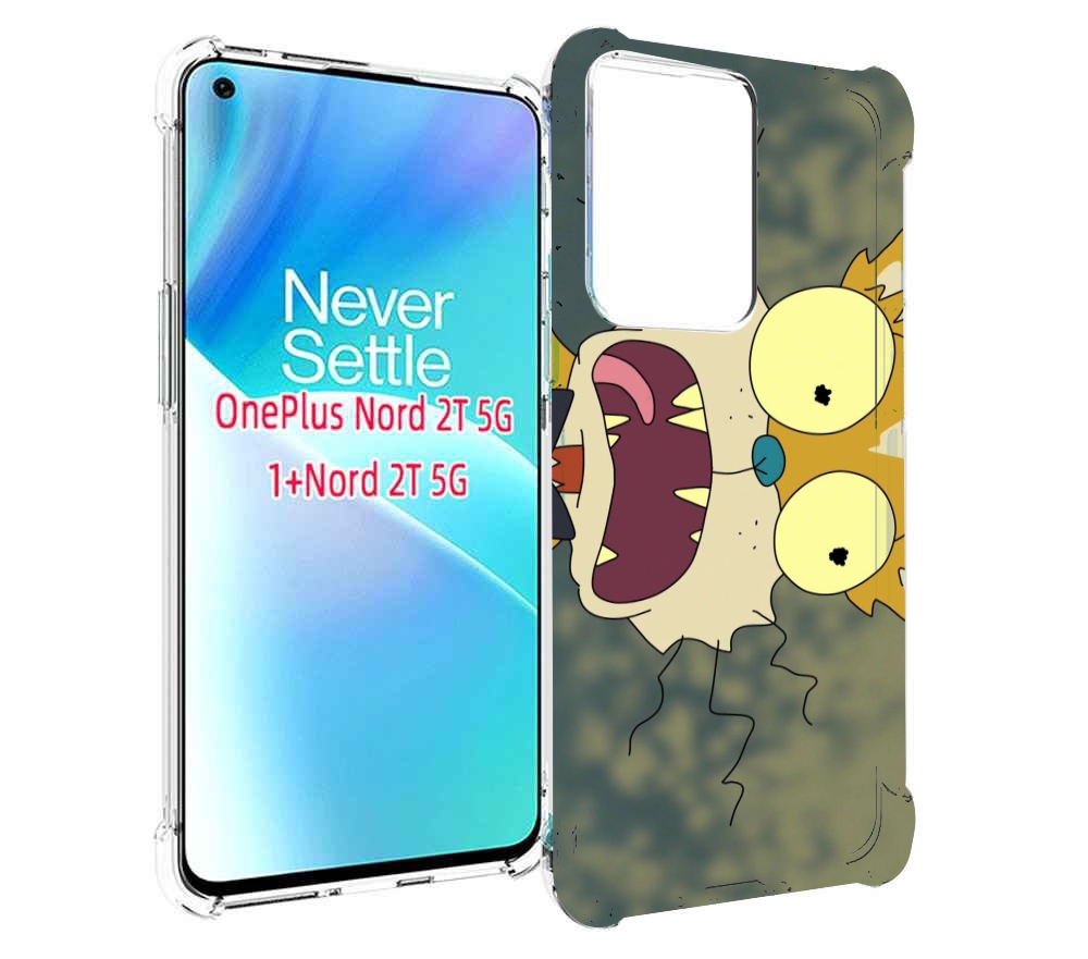 

Чехол MyPads пугливый кот для OnePlus Nord 2T, Прозрачный, Tocco
