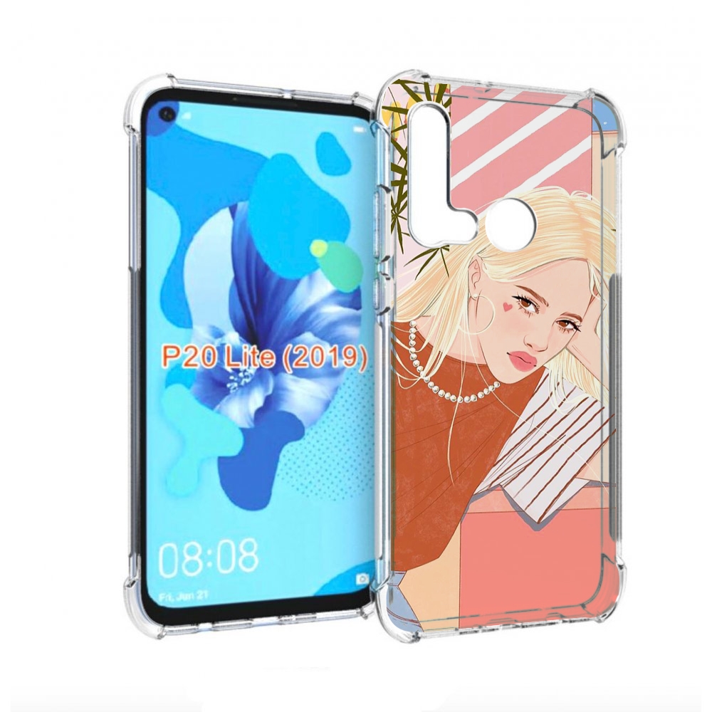 

Чехол бампер MyPads летняя-девочка женский для Huawei P20 Lite (, Прозрачный, Tocco