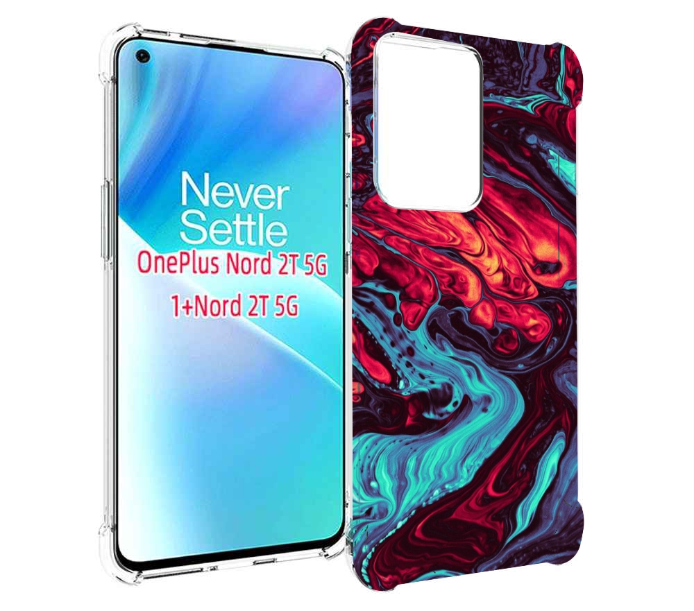 

Чехол MyPads разбавленная краска для OnePlus Nord 2T, Прозрачный, Tocco