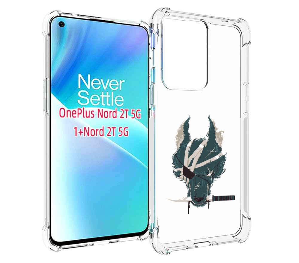 

Чехол MyPads волк-разбойник для OnePlus Nord 2T, Прозрачный, Tocco