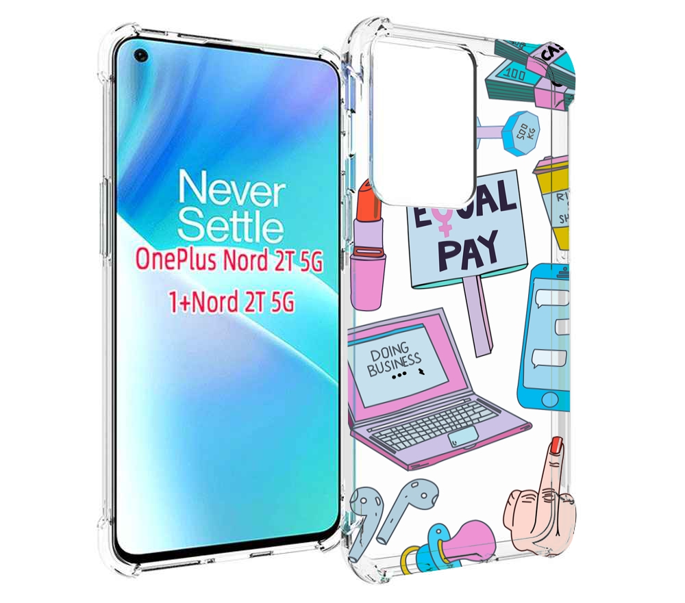 

Чехол MyPads разные-штучки для OnePlus Nord 2T, Прозрачный, Tocco