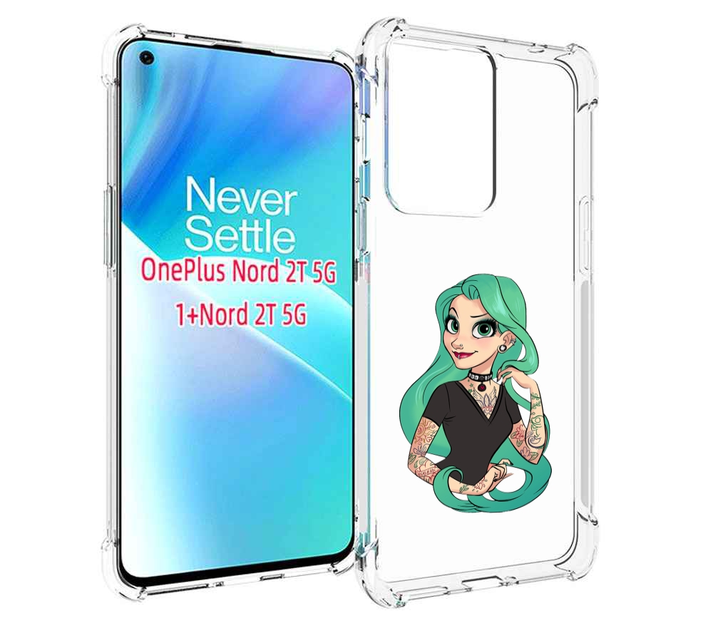 

Чехол MyPads рапунцель-в-тату женский для OnePlus Nord 2T, Прозрачный, Tocco