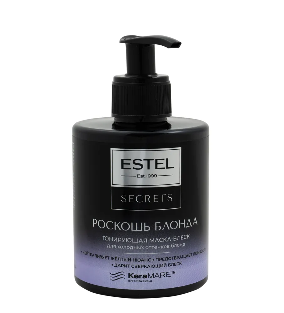 

Тонирующая маска для волос Estel Secrets Роскошь блонда, блеск холодных оттенков, 275 мл